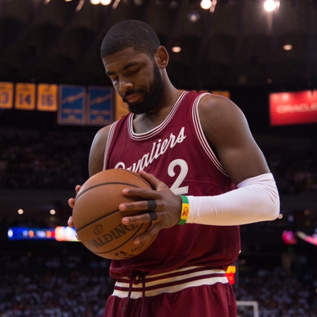 The Cavs' new jersey promo lives in a world where everything's cool with  Kyrie Irving 