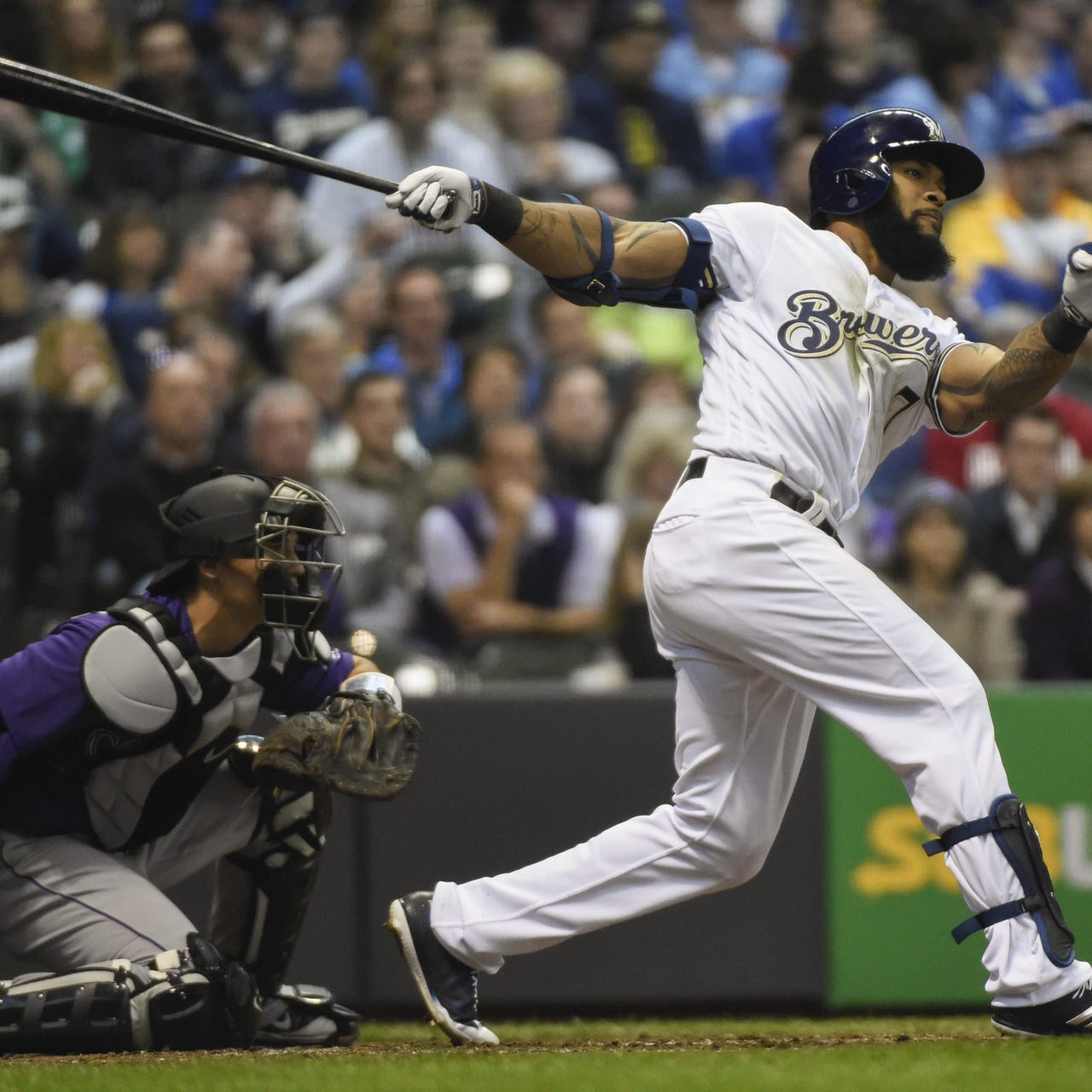 Brewers: Eric Thames Accused of Using PEDs, Says It's More Likely