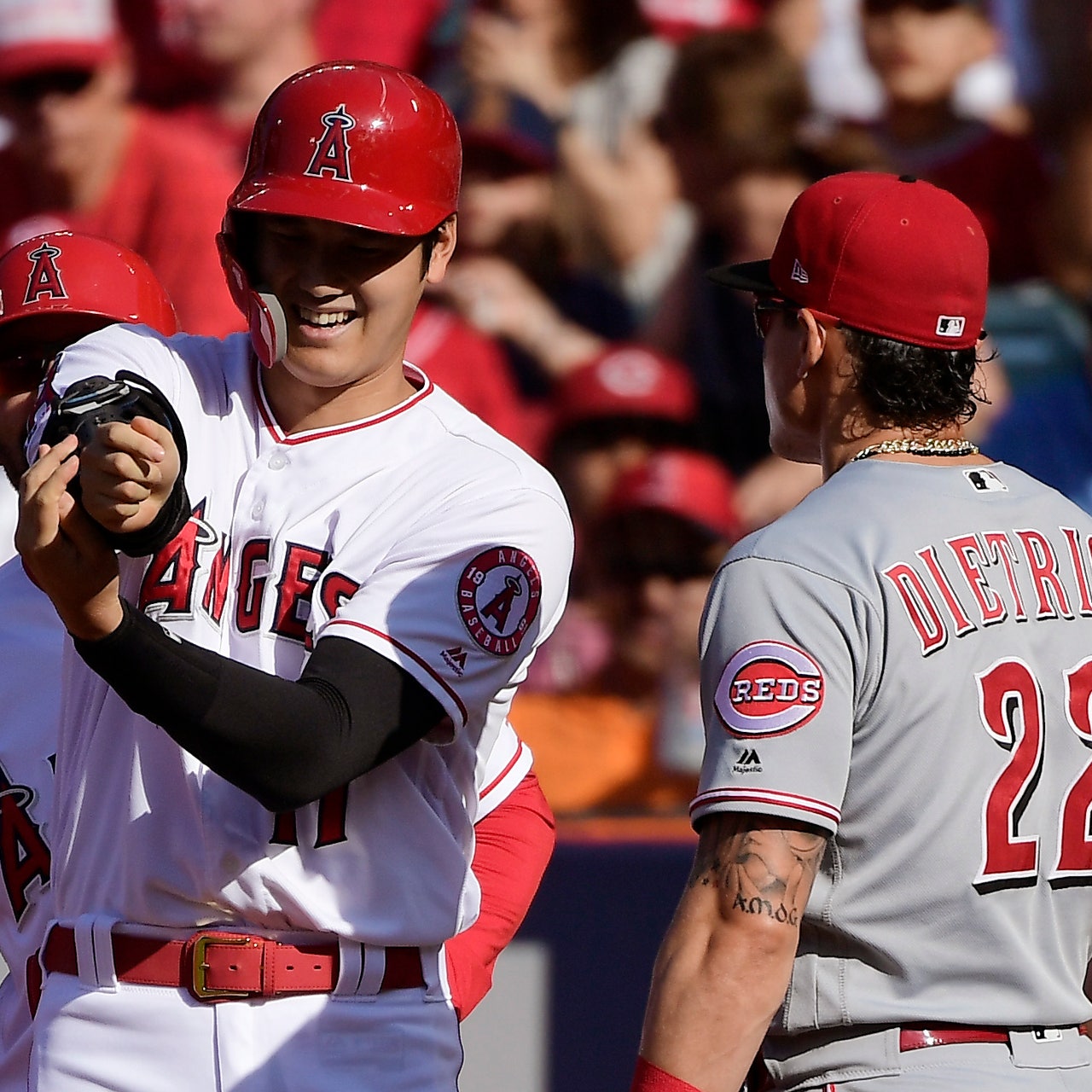 Ohtani leaves first game early and won't pitch again this season as Reds  sweep 2 from Halos