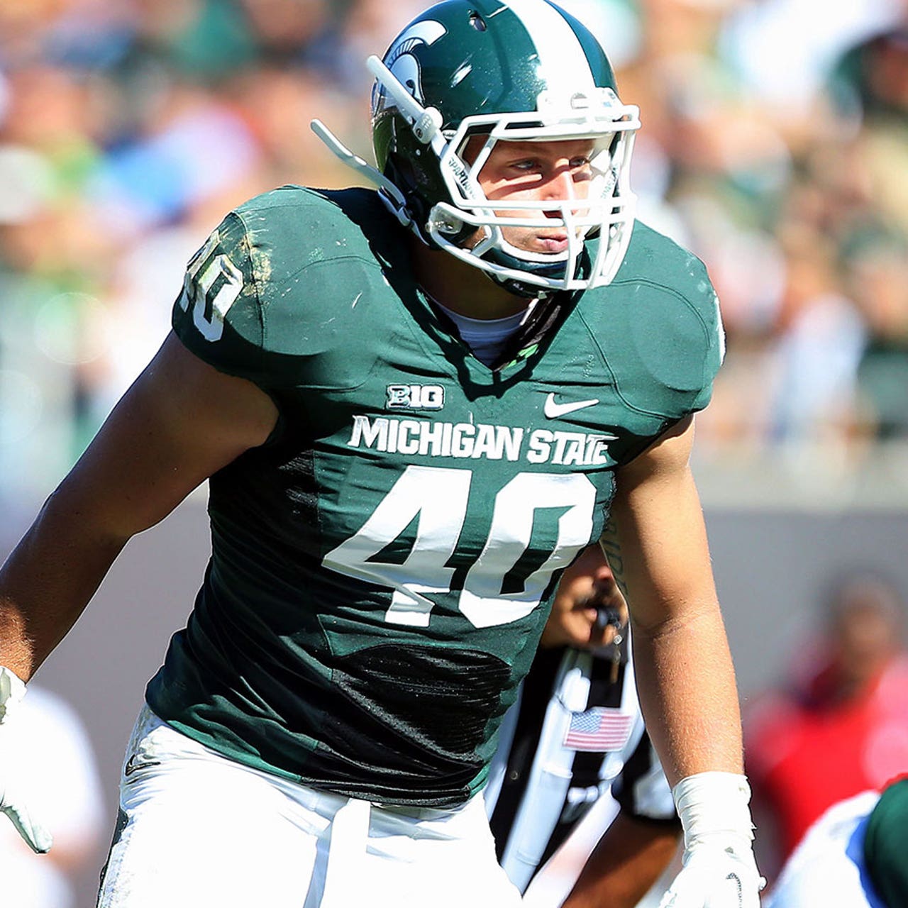 Michigan State Spartans 40 Max Bullough Green College Football NCAA Jerseys