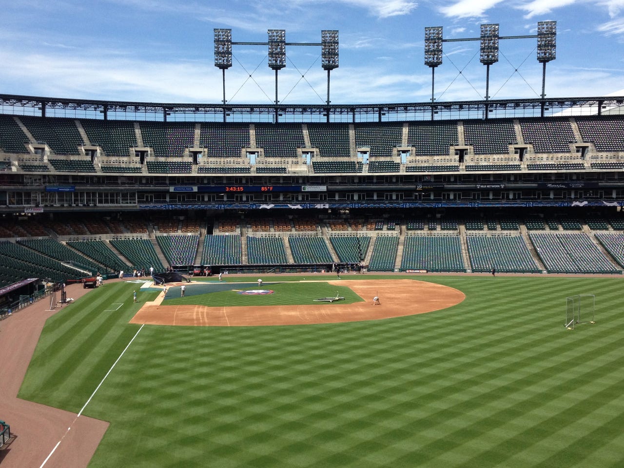 Tigers' Comerica Park hosts soccer match