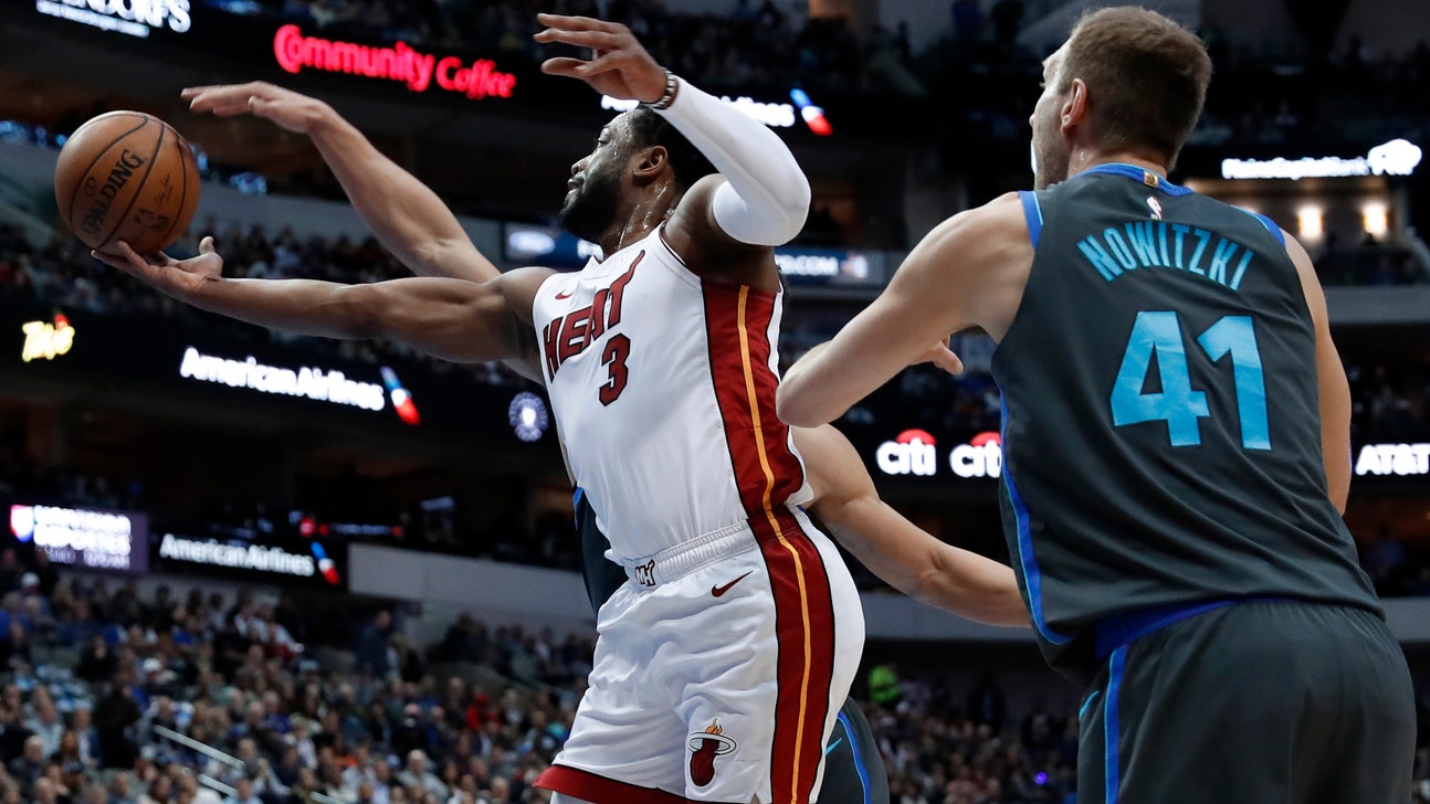 Wade helps Heat top Mavs 112-101 in likely final Dallas game