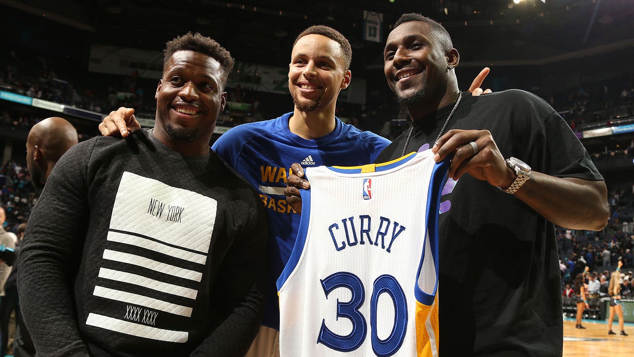 Steph Curry given 'Keep Pounding' honor by Carolina Panthers before Super Bowl