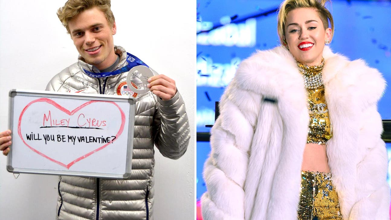 Miley Cyrus responds to Olympic medalist seeking a Valentine
