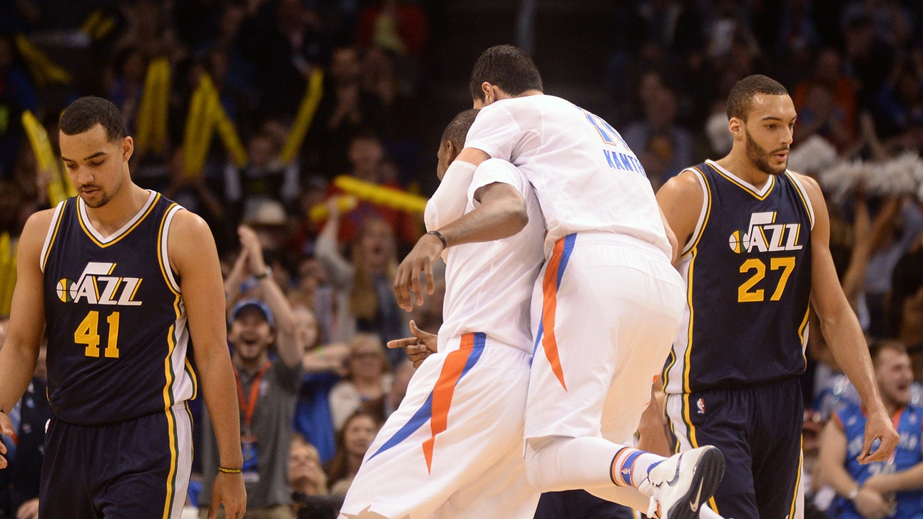 Thunder rout Jazz for 6th straight win