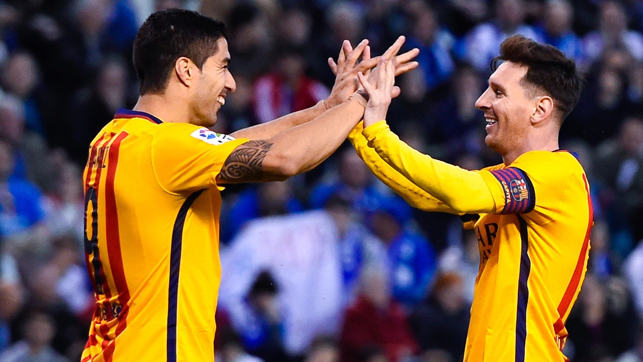 Watch FC Barcelona players horse around with tiny digital versions of themselves