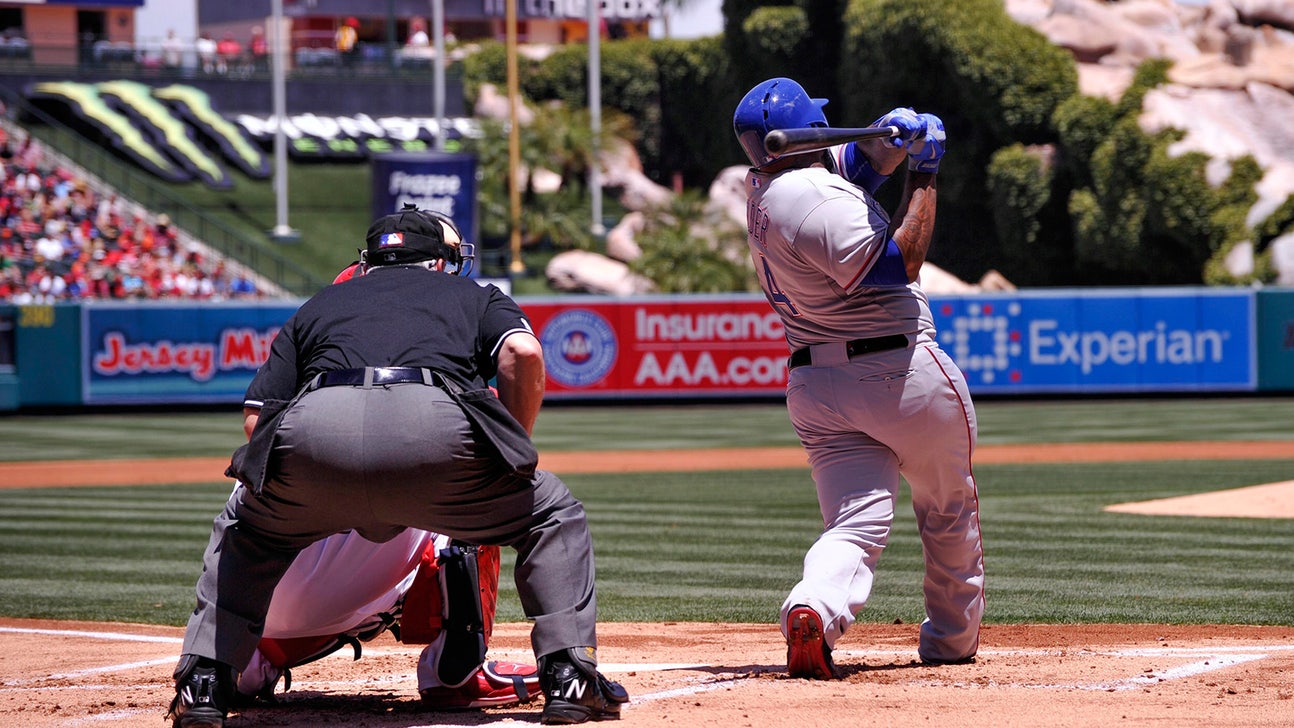 Rangers unload on Angels in 14-3 win