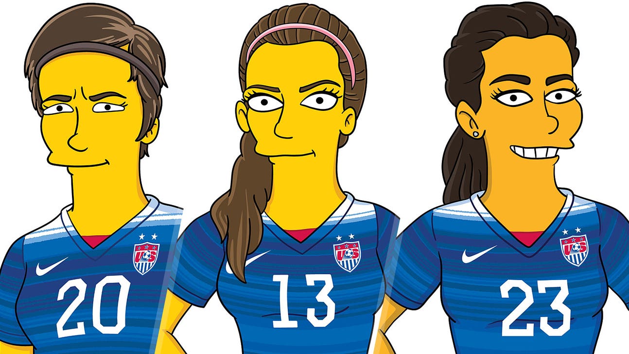 USWNT stars get 'Simpsonized' ahead of World Cup voyage