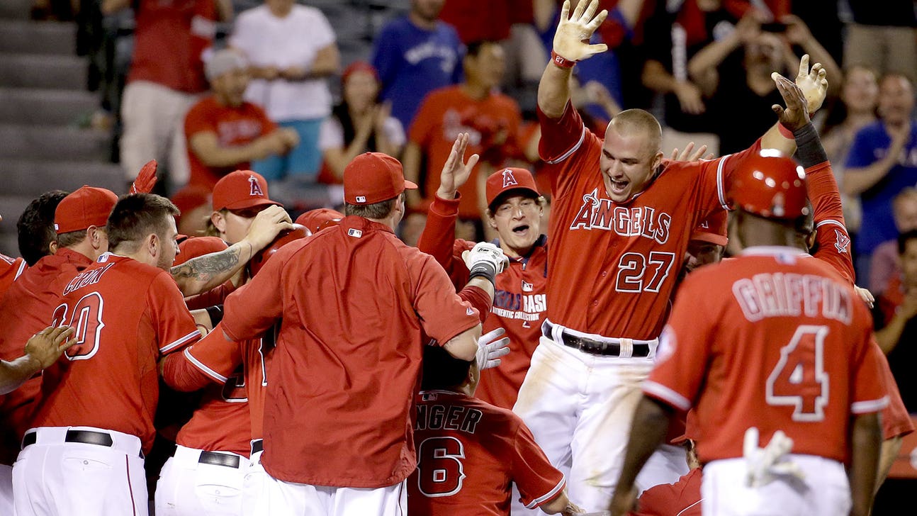 Trout hits 1st career walk-off HR, Angels beat Rays with 4-run 9th