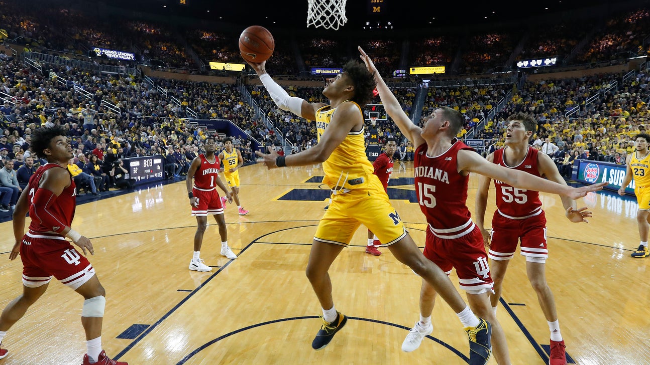No. 2 Michigan stays unbeaten, beats No. 21 Indiana 74-63