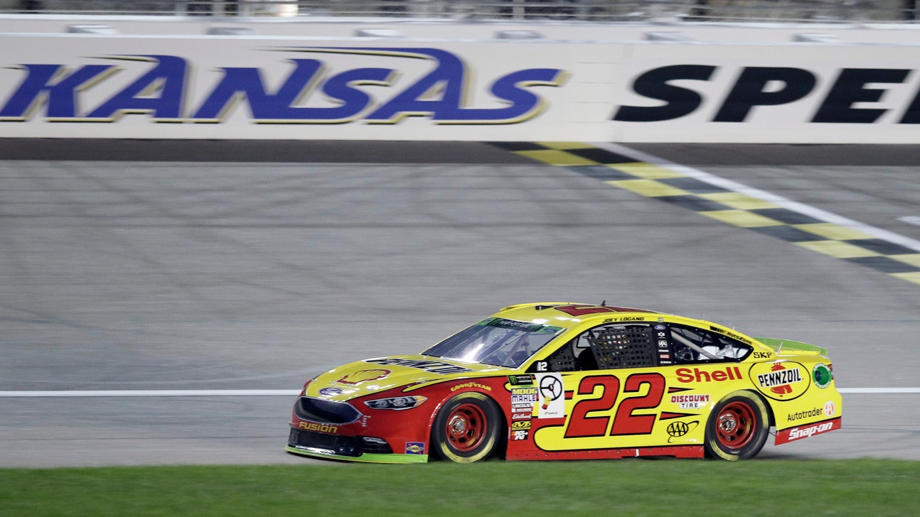Logano earns pole for elimination race at Kansas Speedway