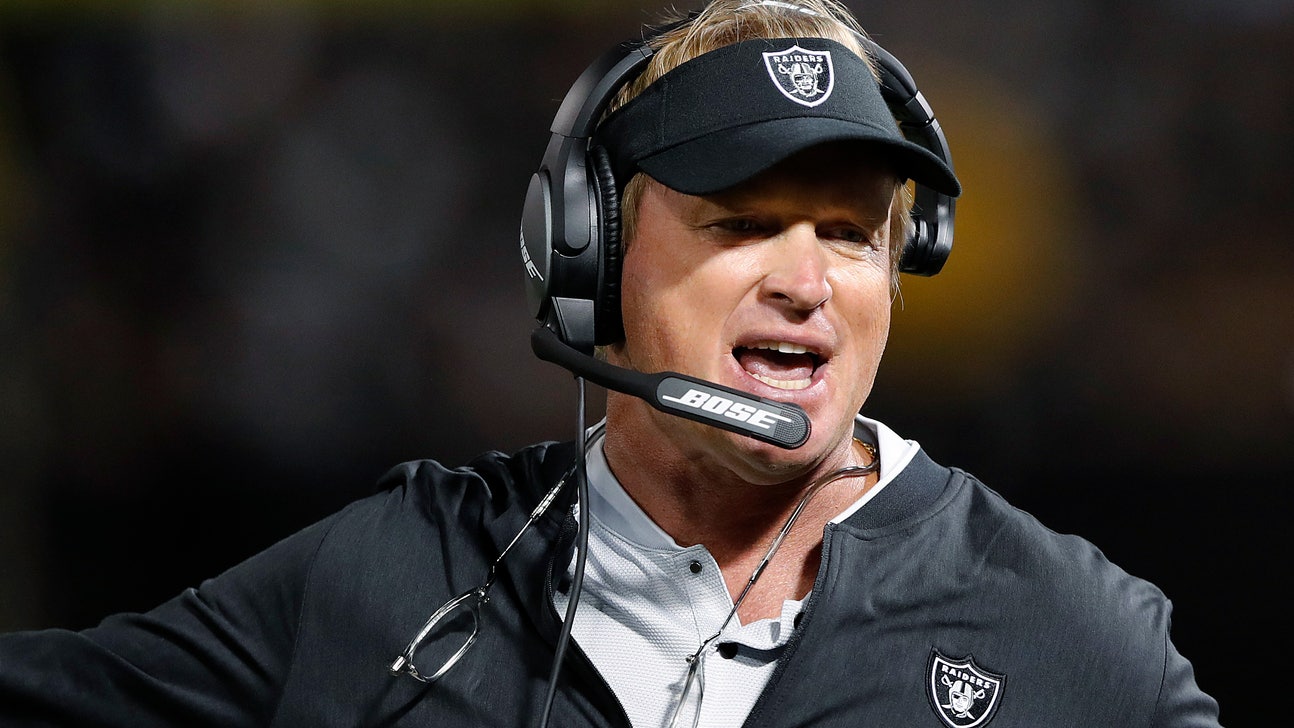 Raiders beat Lions 16-10 in Gruden’s return to sideline