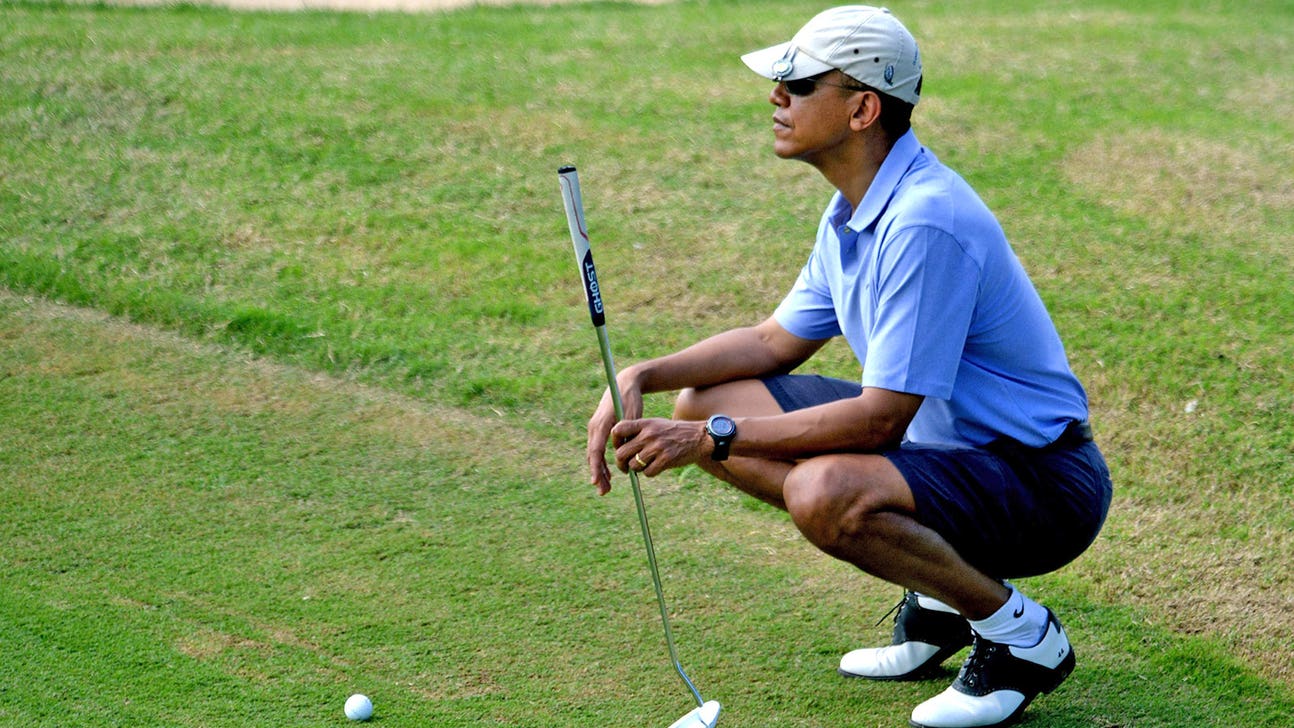 President Obama, Ray Allen hit the links