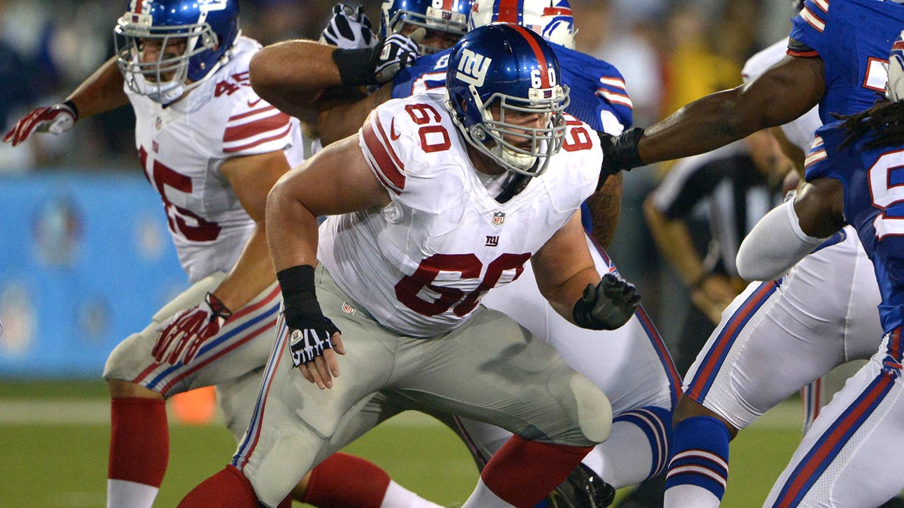 Giants center Richburg ready to go despite ankle sprain