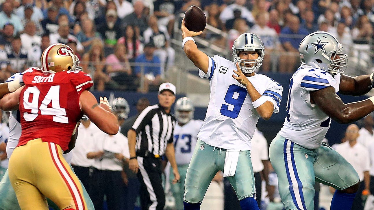 Tony Romo had a very Tony Romo first half against the 49ers