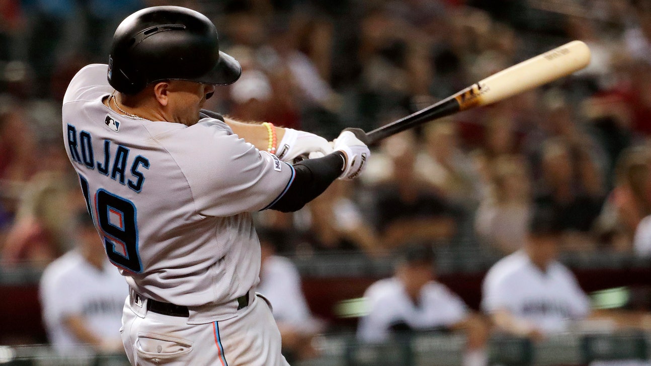 Rojas has 6 RBIs, Marlins power past D-backs 12-6