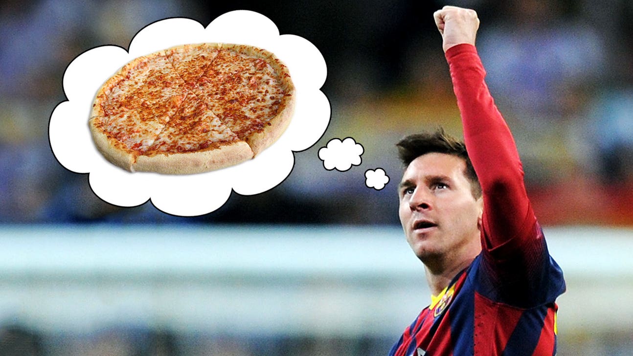 Lionel Messi's post-game meal of choice? Cheese pizza