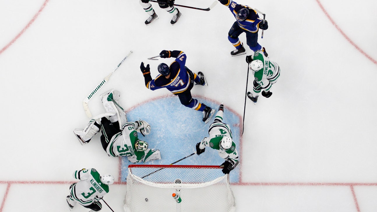 Maroon’s OT goal lifts Blues past Stars in Game 7