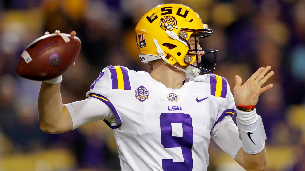 Burrow, No. 10 LSU open up offense in 42-10 win over Rice