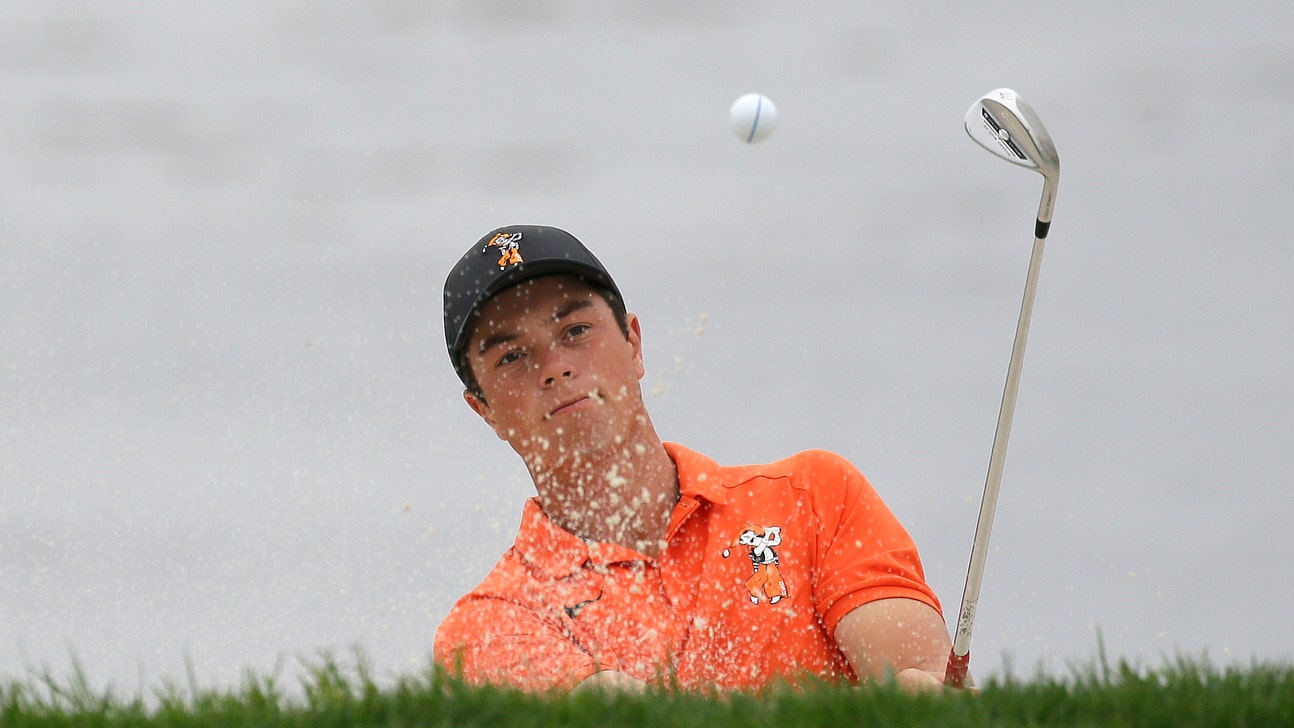 Norway’s Hovland leads US Amateur by 4 holes after 1st 18