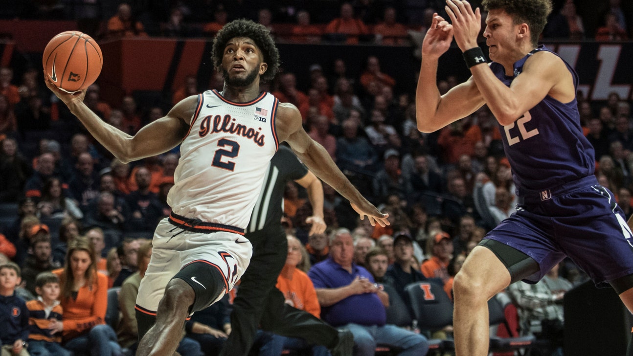 No. 24 Illinois hangs on to beat Northwestern 75-71