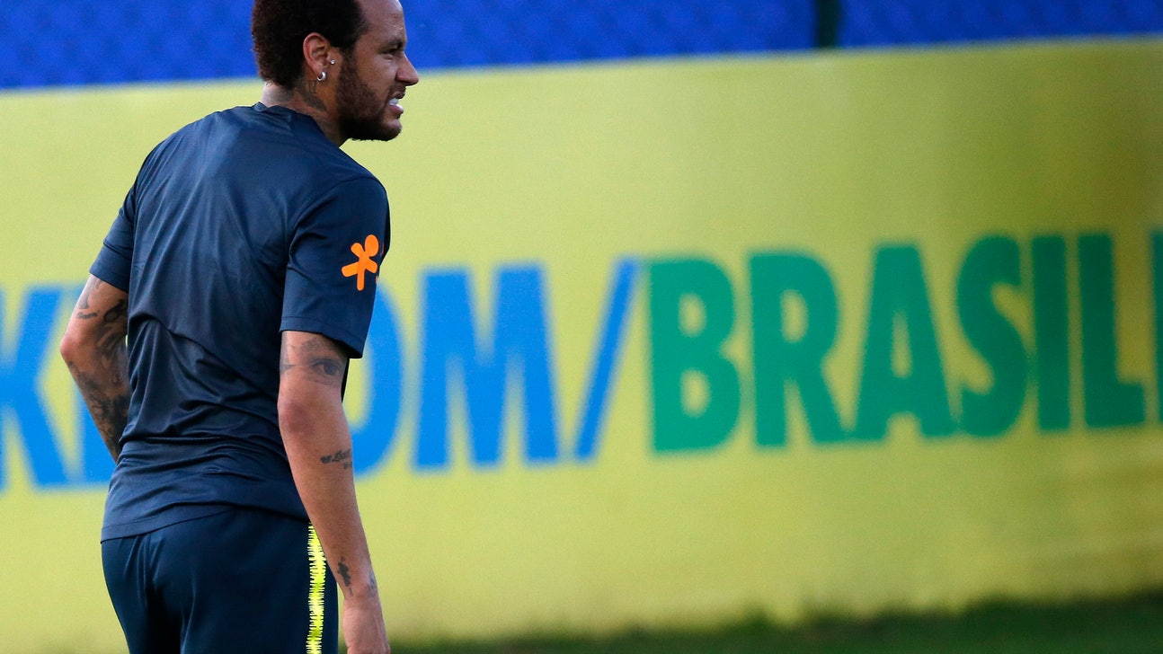 Neymar sits out Brazil training again because of knee issue
