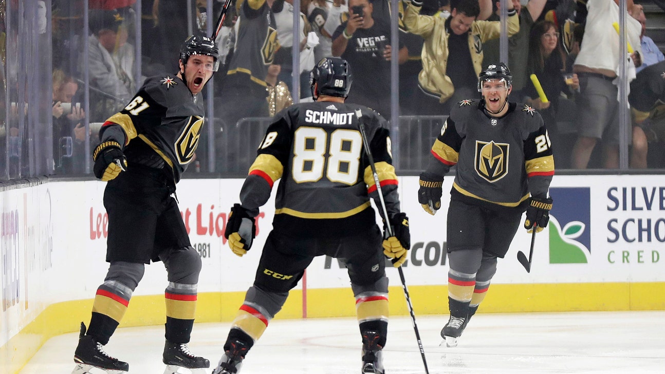 Stone powers Vegas past San Jose 6-3