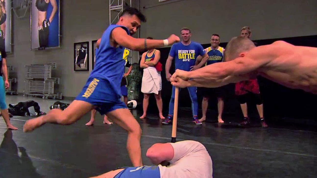 Muay Thai legend Melchor Menor breaks a baseball bat with his shin
