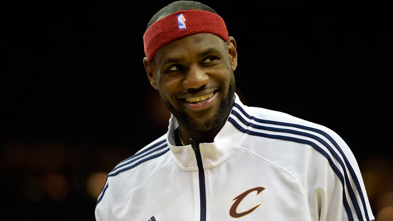 King James attends Browns game, wearing team cap
