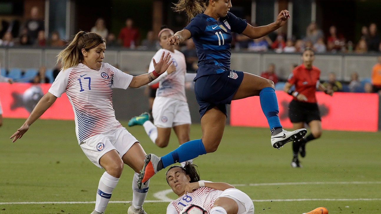 Lloyd scores twice in second half, US women beat Chile 4-0