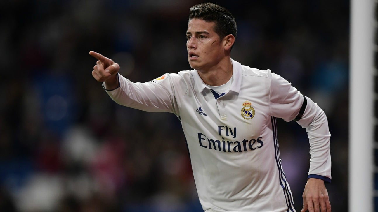 5 potential destinations for James Rodriguez