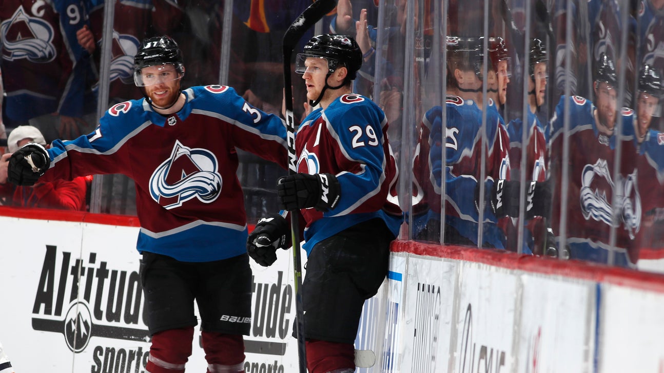 MacKinnon leads scoring spree in 2nd as Avs beat Oilers 6-2