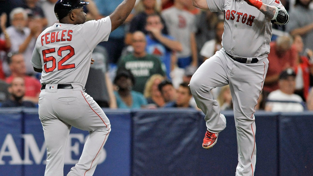 Boston beats Tampa Bay 5-4, moves into 2nd place in AL East