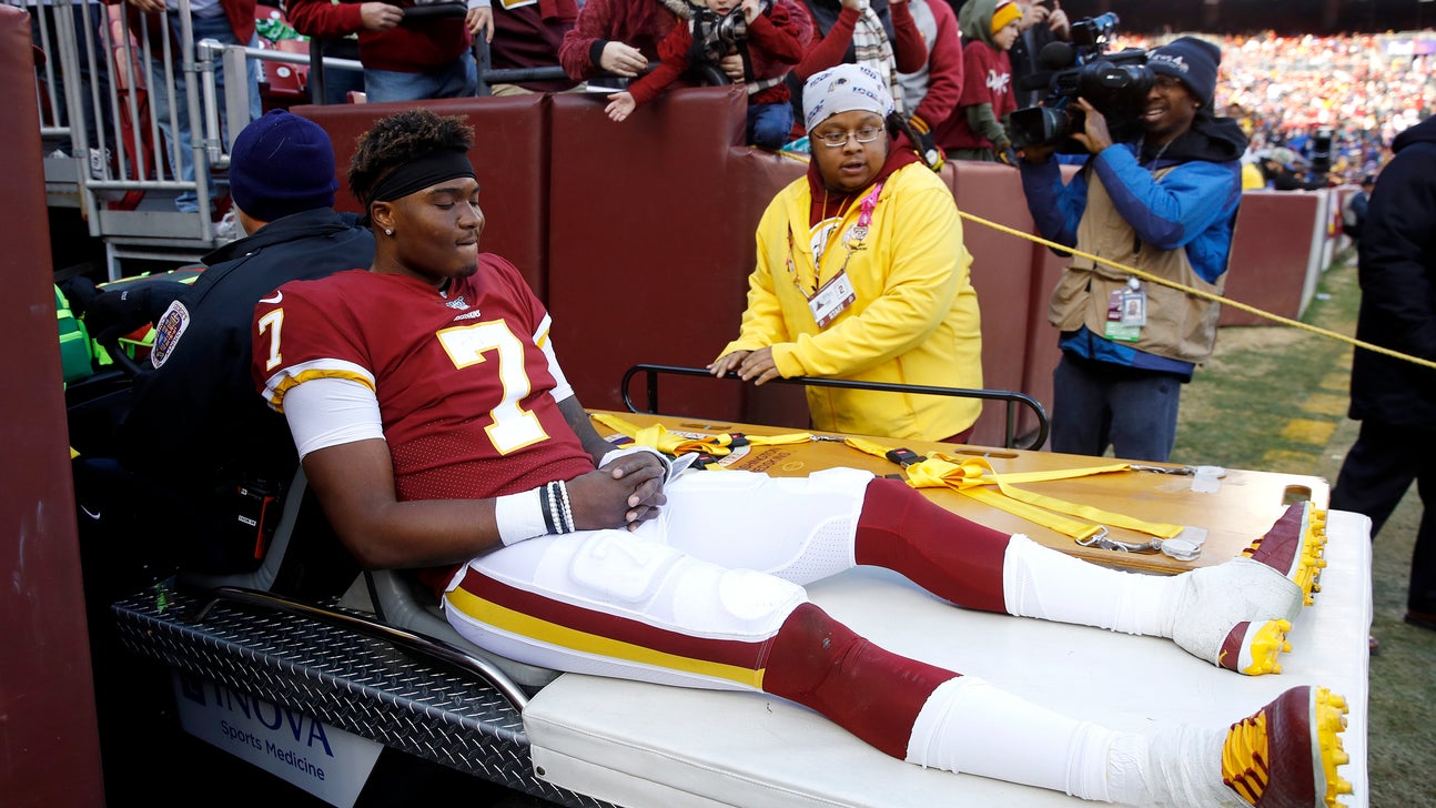 QB Dwayne Haskins injures ankle in Redskins' loss to Giants