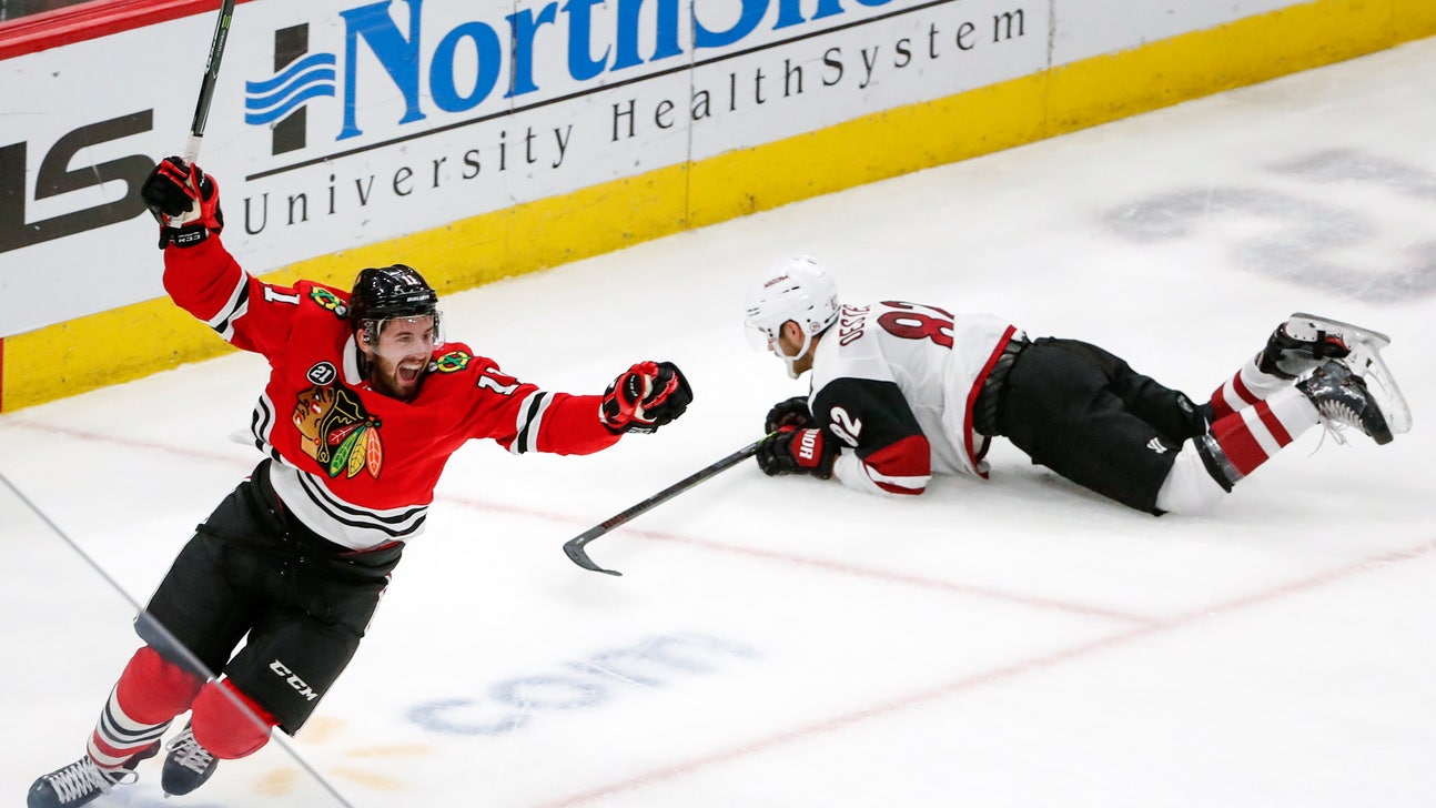 Perlini gets hat trick as Blackhawks cool down Coyotes 7-1