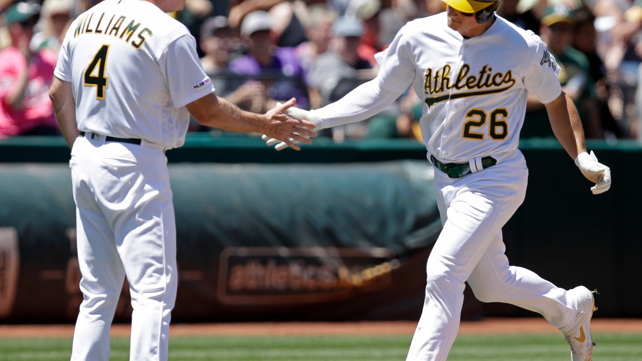 Chapman gets to Castillo again, A's beat Rays 4-2
