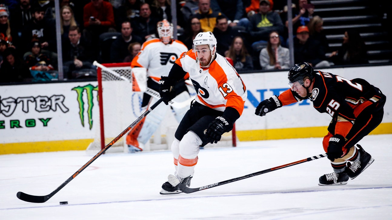 Kevin Hayes scores in OT, Flyers beat Ducks 2-1