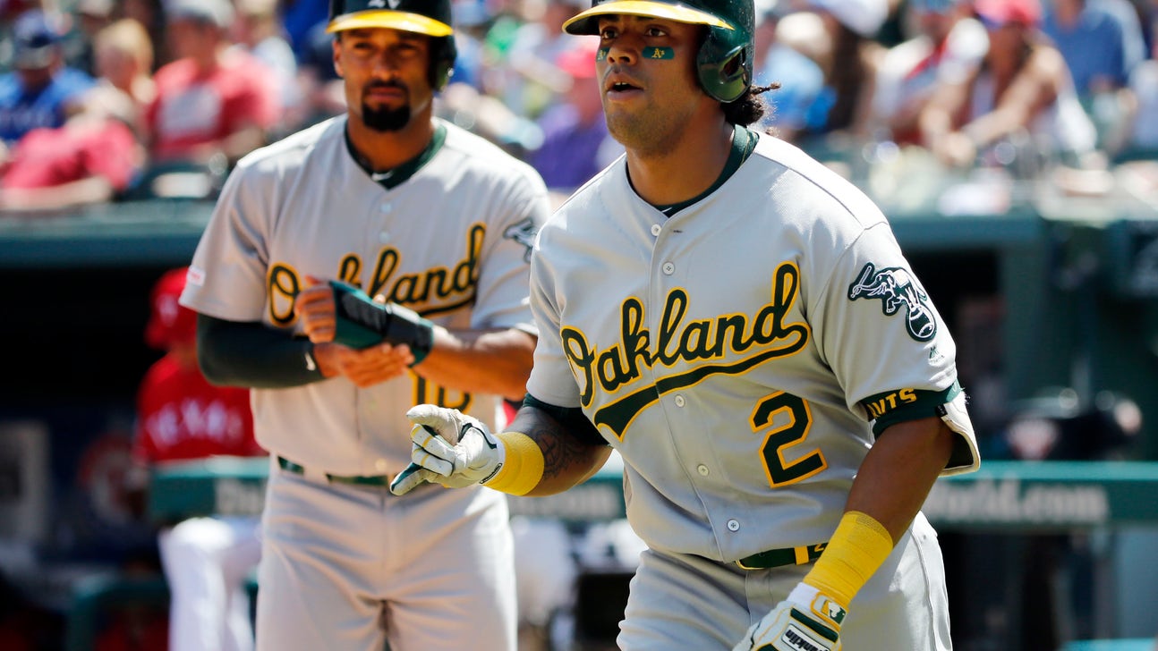 Davis homers for 1st time in month, A's beat Rangers 9-8