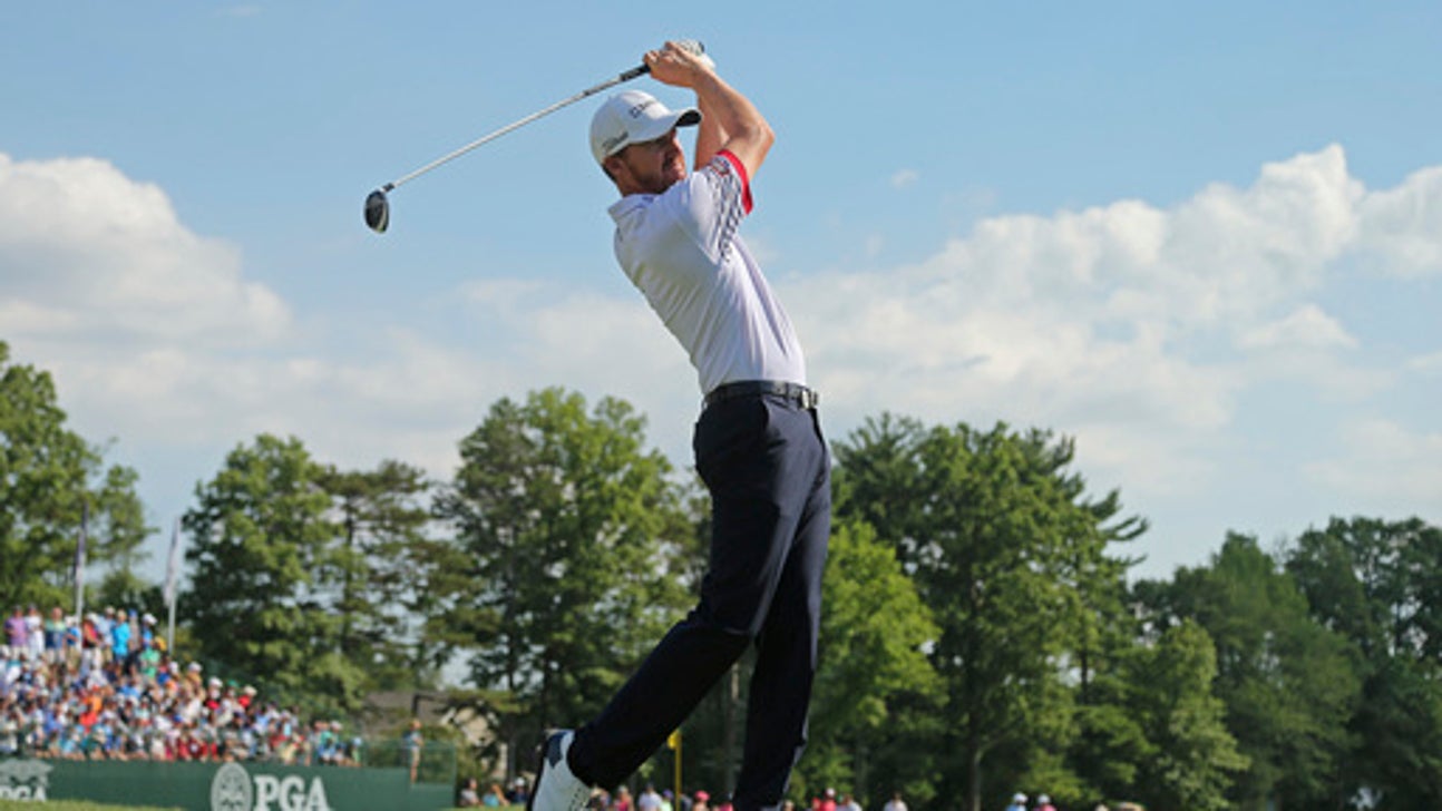 The Latest: Walker ties Grillo for lead in PGA second round