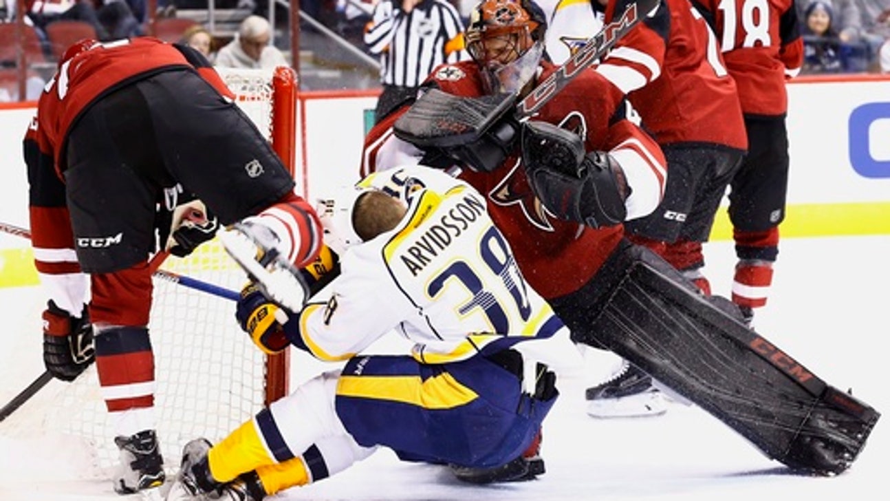 Goligoski, Dauphin score in 1st, Coyotes beat Predators 4-1 (Dec 10, 2016)