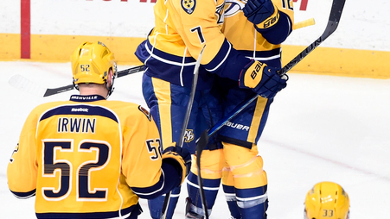 Fisher's goal caps comeback as Predators beat Blues 6-3 (Dec 13, 2016)