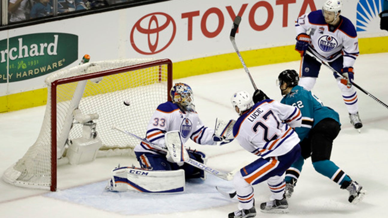 Labanc scores 2nd goal in OT, lifts Sharks over Oilers 3-2 (Dec 23, 2016)