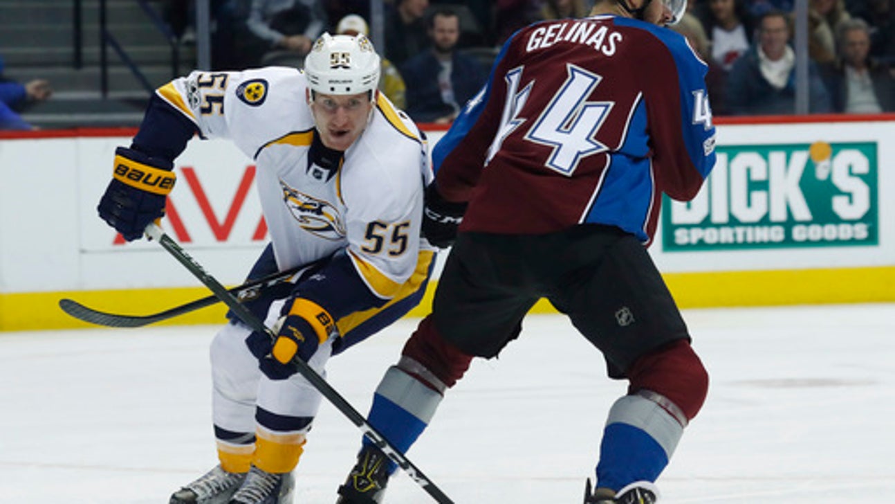 Forsberg, McLeod help Predators rally for 3-2 win over Avs (Jan 14, 2017)
