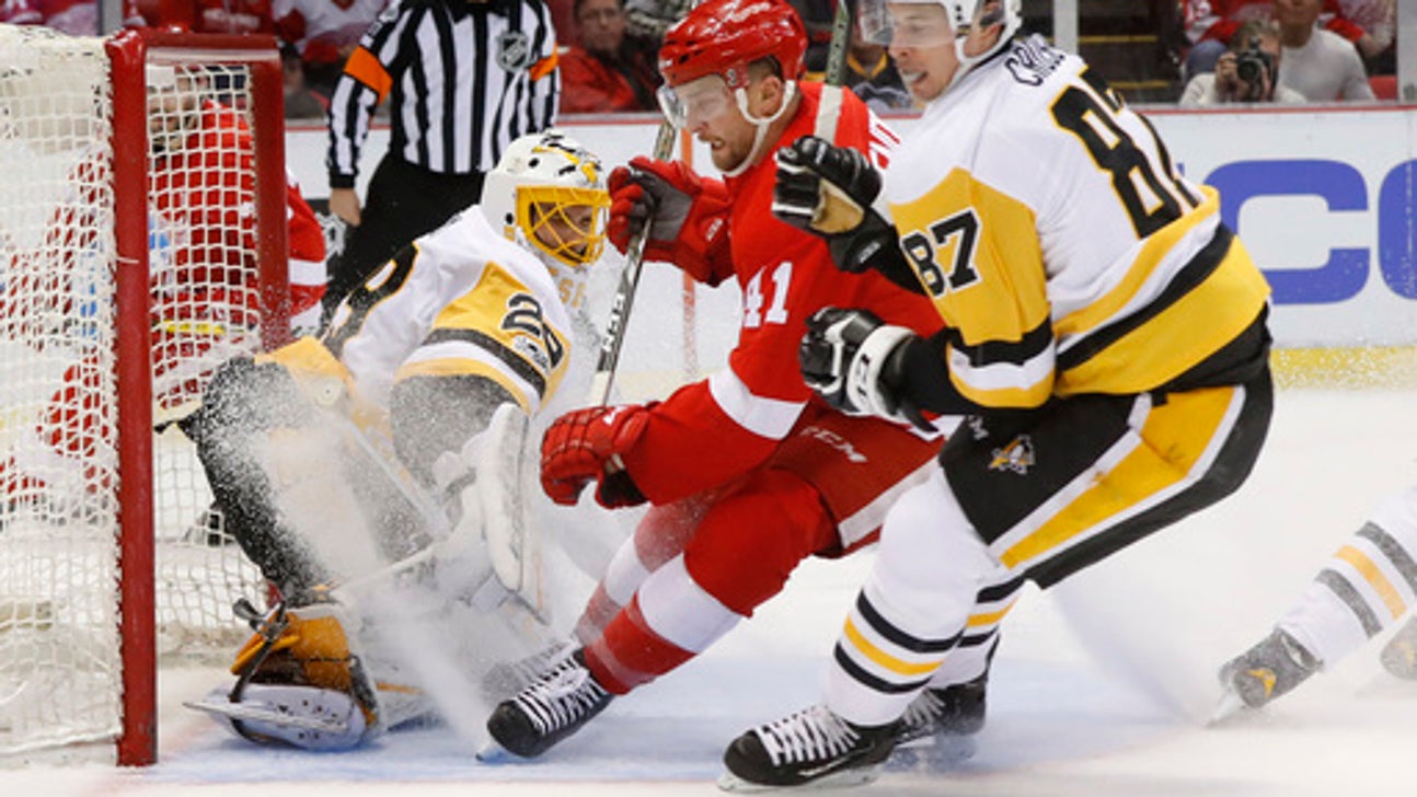 Athanasiou, Red Wings rally to rout Penguins 6-3 (Jan 14, 2017)