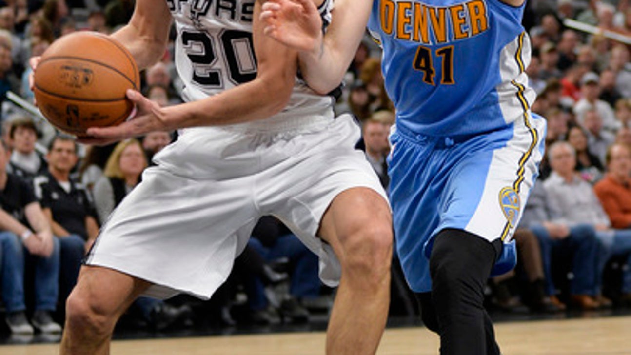Leonard has 34, Spurs overcome Gasol's injury to top Nuggets (Jan 19, 2017)