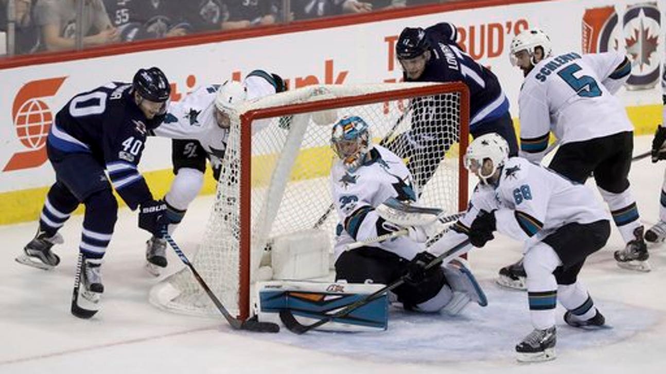 Marleau scores late, Sharks beat Jets to win 6th straight (Jan 24, 2017)
