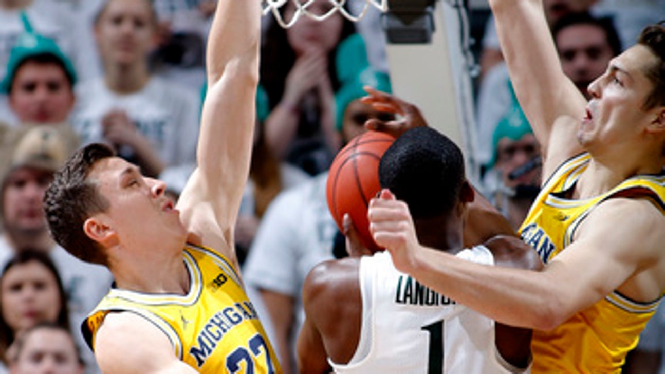 Trio of freshmen lead Michigan St in 70-62 win over Michigan (Jan 29, 2017)
