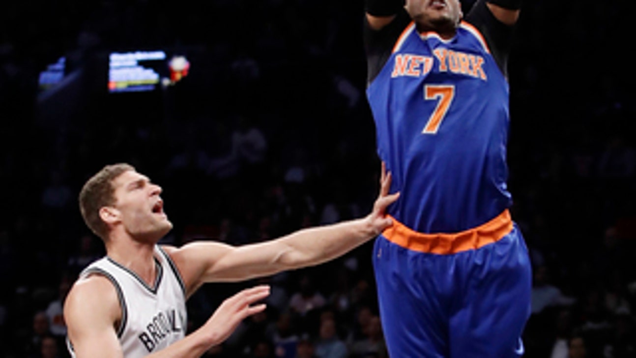 Porzingis, subs rally Knicks to 95-90 victory over Nets (Feb 01, 2017)