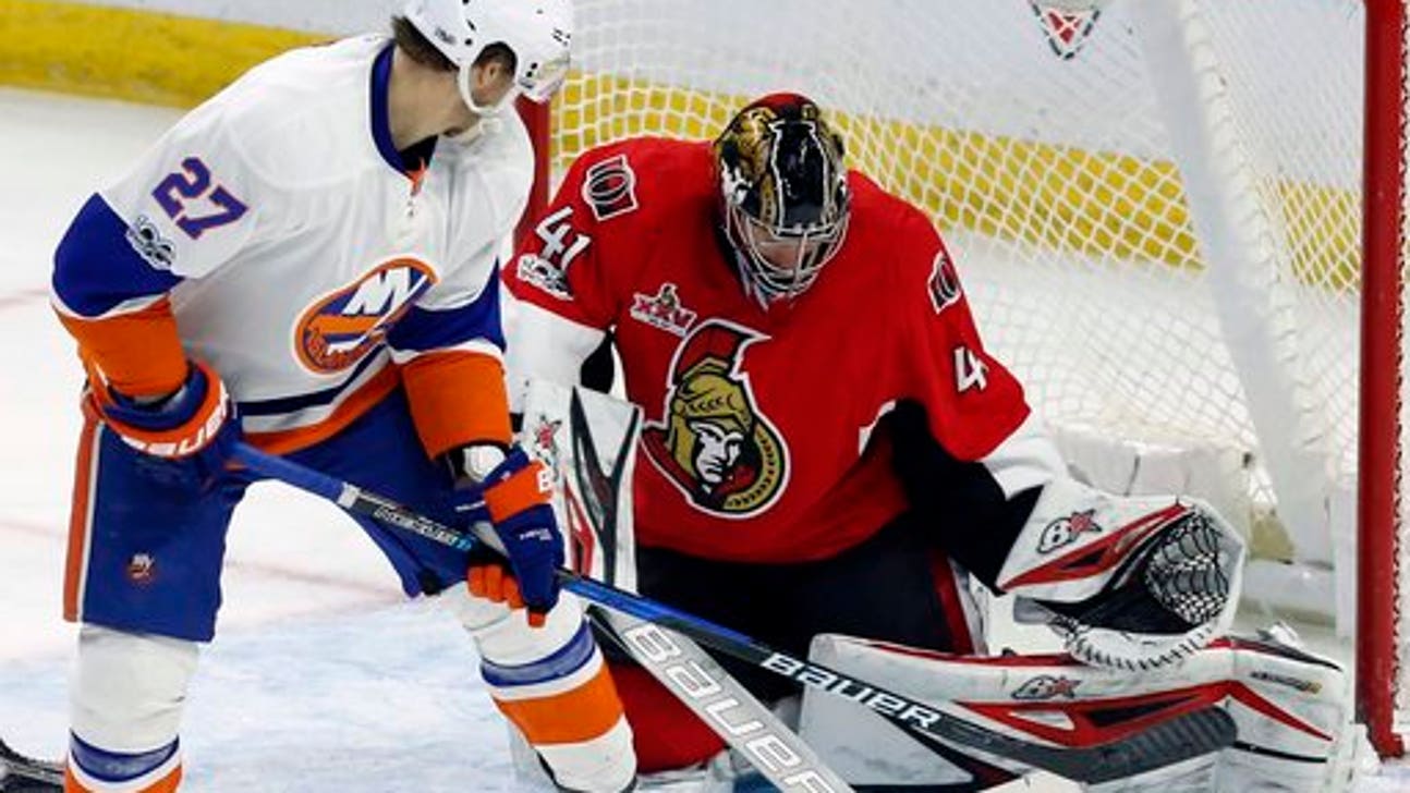 Senators' Anderson has 33-save shutout vs. Islanders (Feb 11, 2017)