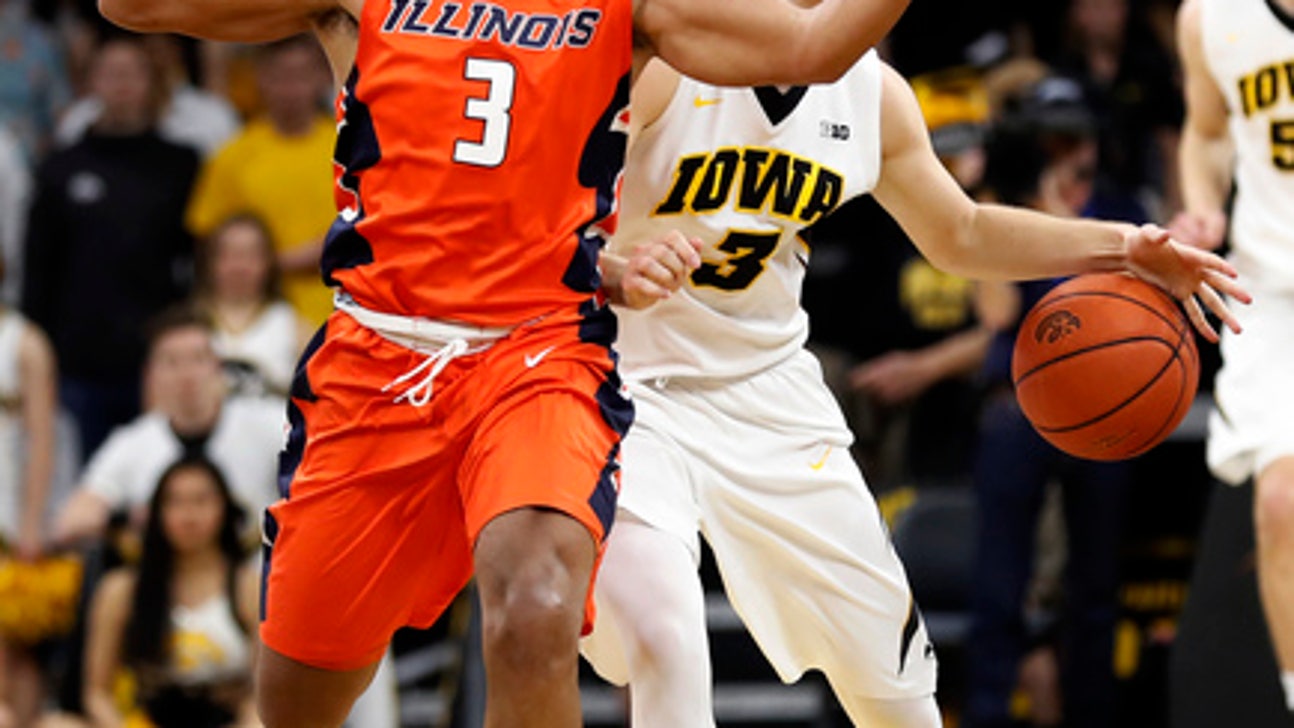 Hill's 21, Lucas block help Illini hold off Iowa 70-66 (Feb 18, 2017)